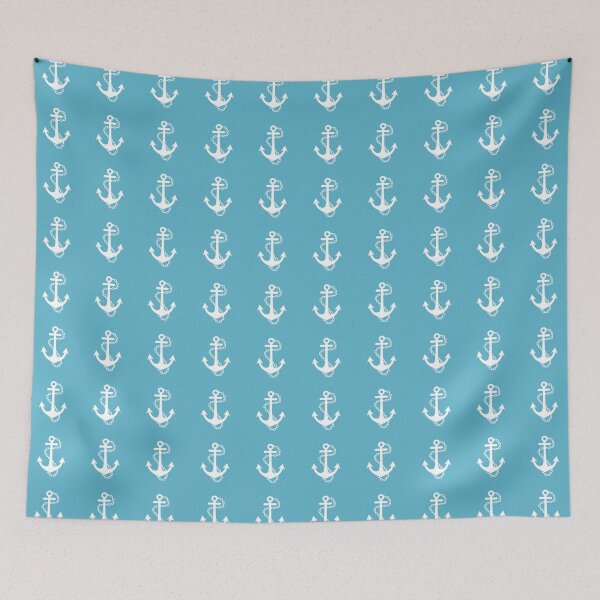 Item preview, Anchors white and blue designed and sold by rubenarocho.