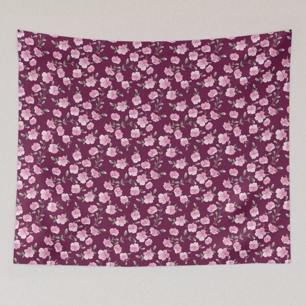 Item preview, Pink Flower Under Rain, Beautiful Flora Pattern designed and sold by Magdy Store.