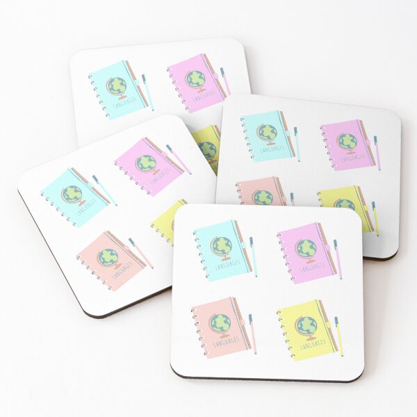 Item preview, Cute LANGUAGES Travel Notebook Journal Pastel Pack designed and sold by a-little-ink.