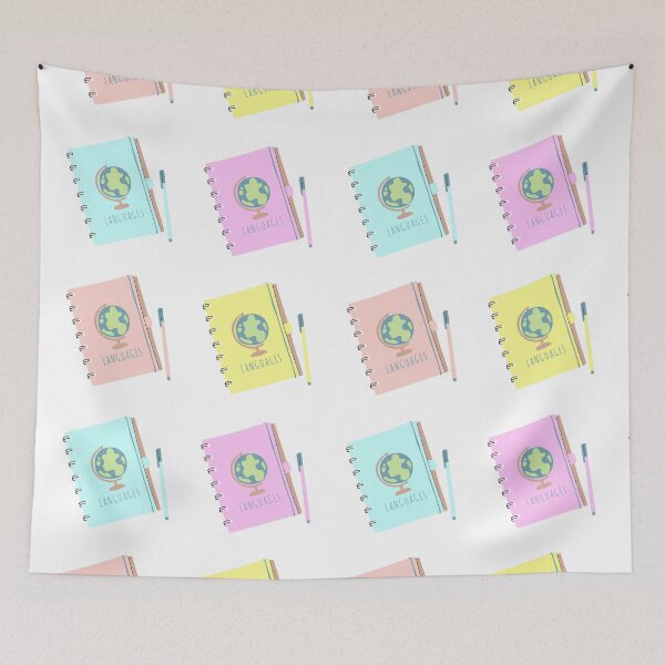 Item preview, Cute LANGUAGES Travel Notebook Journal Pastel Pack designed and sold by a-little-ink.
