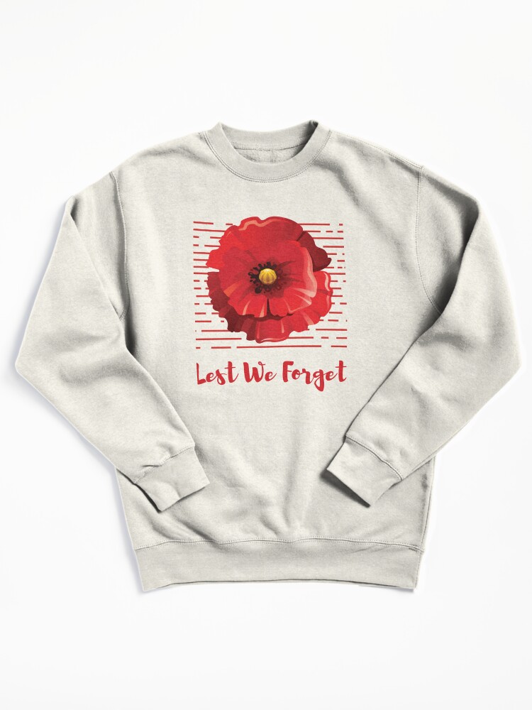Discover Lest We Forget, Remembrance Day Pullover Sweatshirt