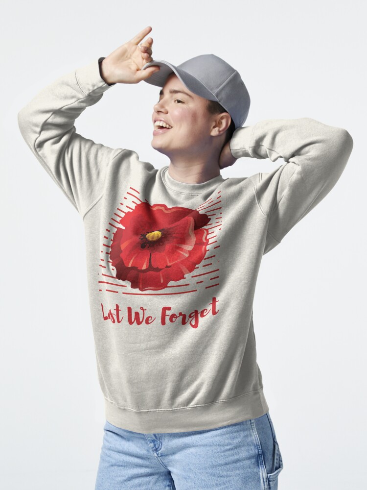 Discover Lest We Forget, Remembrance Day Pullover Sweatshirt