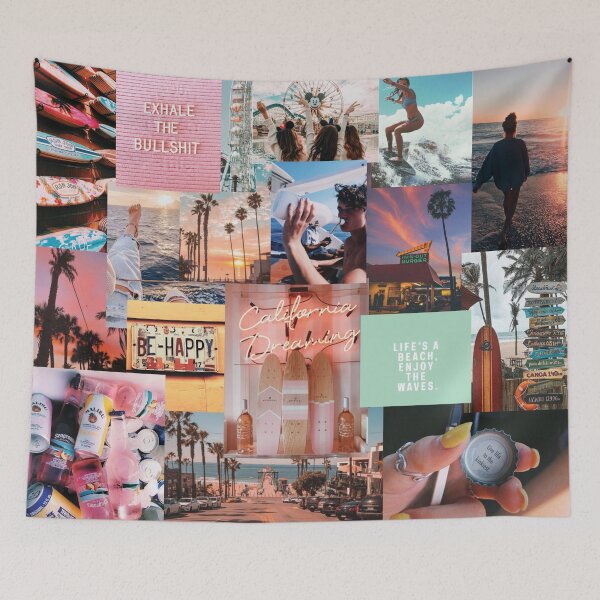 Item preview, beach vibes collage  designed and sold by maferpct.