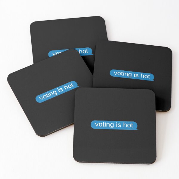 Item preview, Voting is hot speech bubble designed and sold by Statim.