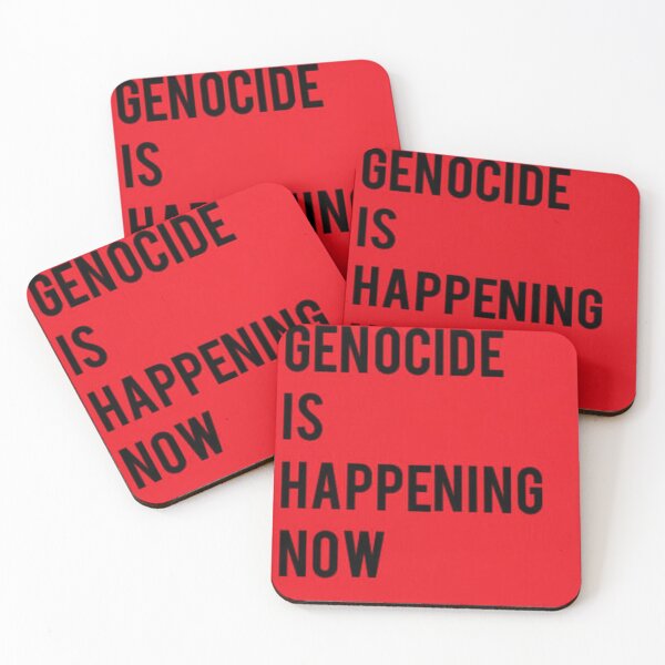 Item preview, Genocide is happening now designed and sold by socialistcat.