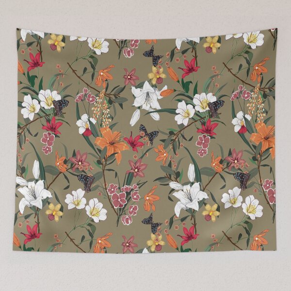 Item preview, fitted flowers pattern designed and sold by virilamissa.