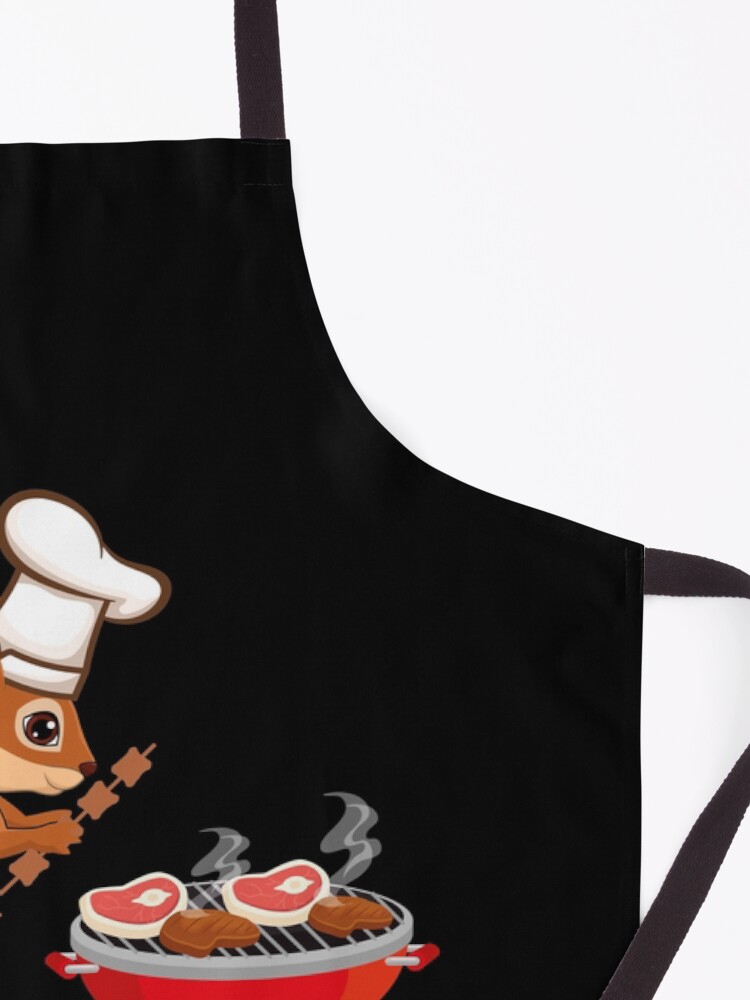 Alternate view of Chef Squirrel Barbecue BBQ Apron