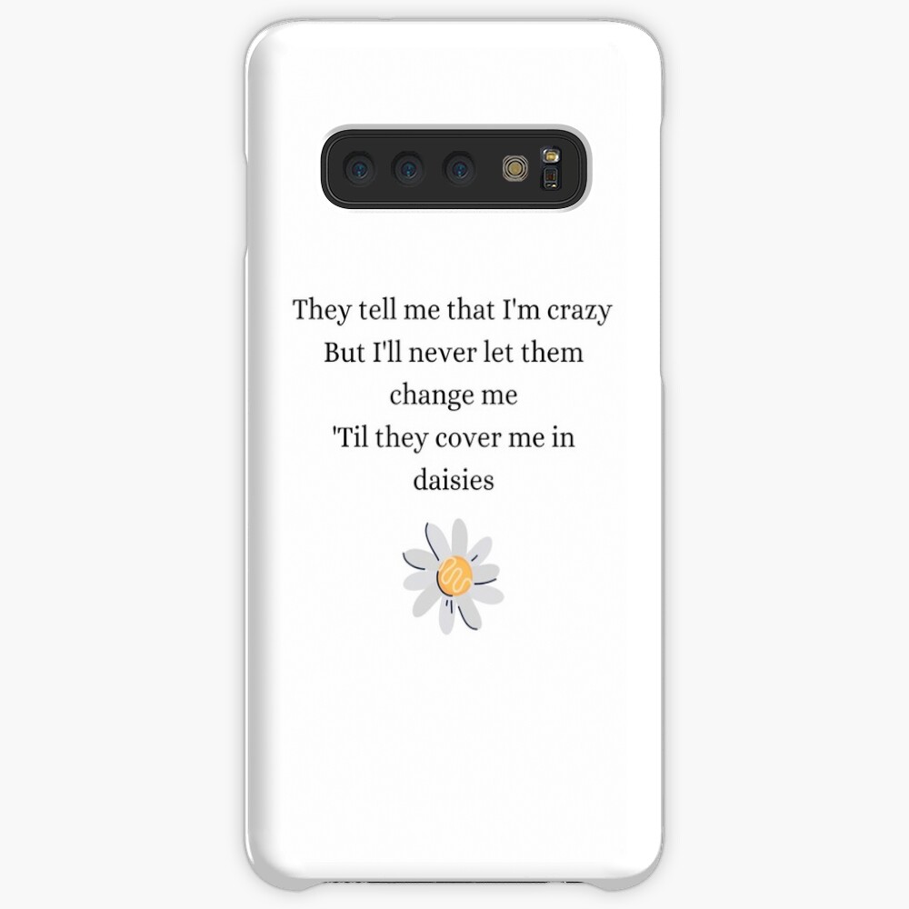 Katy Perry Daisies Lyrics Case Skin For Samsung Galaxy By Megdls Redbubble
