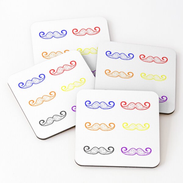 Item preview, Mix Colors Of Moustaches 6 designed and sold by teledesign.