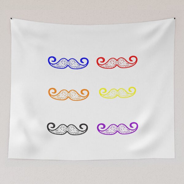 Item preview, Mix Colors Of Moustaches 6 designed and sold by teledesign.