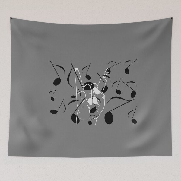 Item preview, Metal zombie hand and musical notes designed and sold by BV-creas.