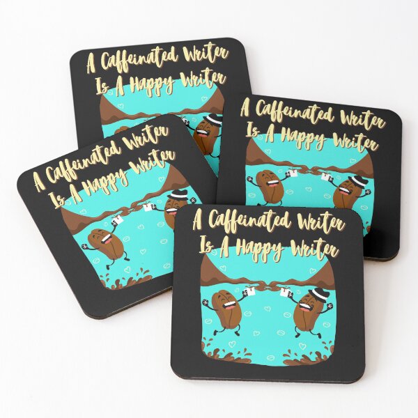 Item preview, Cheering Coffee Beans A Caffeinated Clerk designed and sold by Two Left Hands Design.