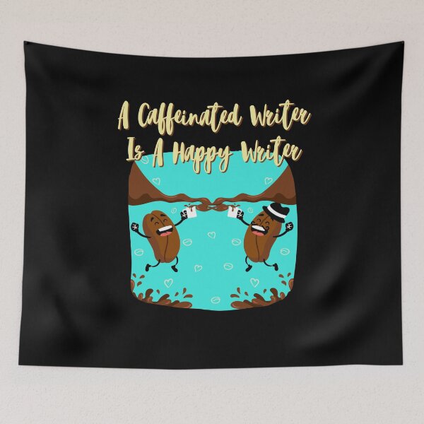 Item preview, Cheering Coffee Beans A Caffeinated Clerk designed and sold by Two Left Hands Design.