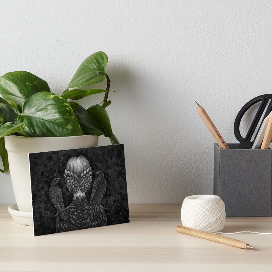 Crow Confidants Art Board Print