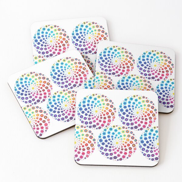 Deeply dotty fun Coasters (Set of 4)