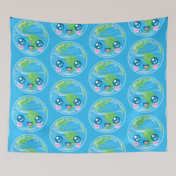 Item preview, Kawaii Cute Earth designed and sold by HolleyTeaTime.