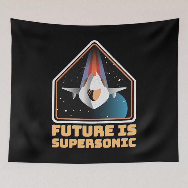 Item preview, Future is Supersonic Retro designed and sold by AeroAstro.