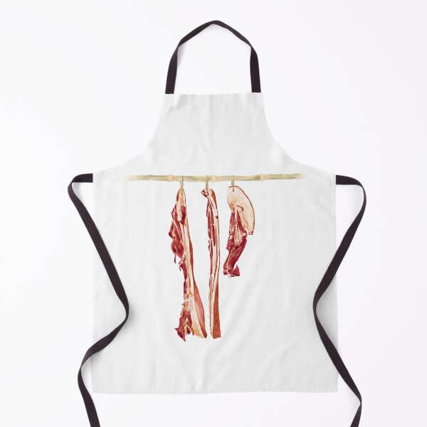 Item preview, Watercolor Illustration of preserved meat hanged on a bamboo pole designed and sold by iswenyi.