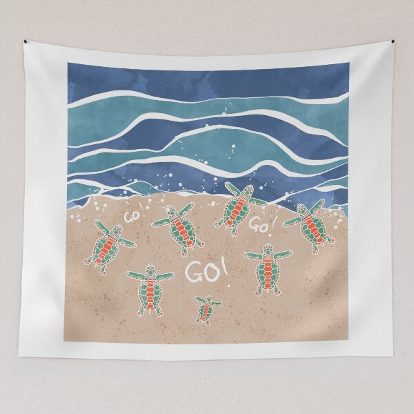Item preview, Turtle Hatchlings Go Baby Go! designed and sold by HeyMim.