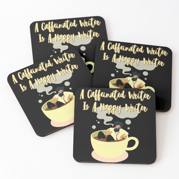Item preview, Author In Coffee Cup - A Caffeinated Writer designed and sold by Two Left Hands Design.