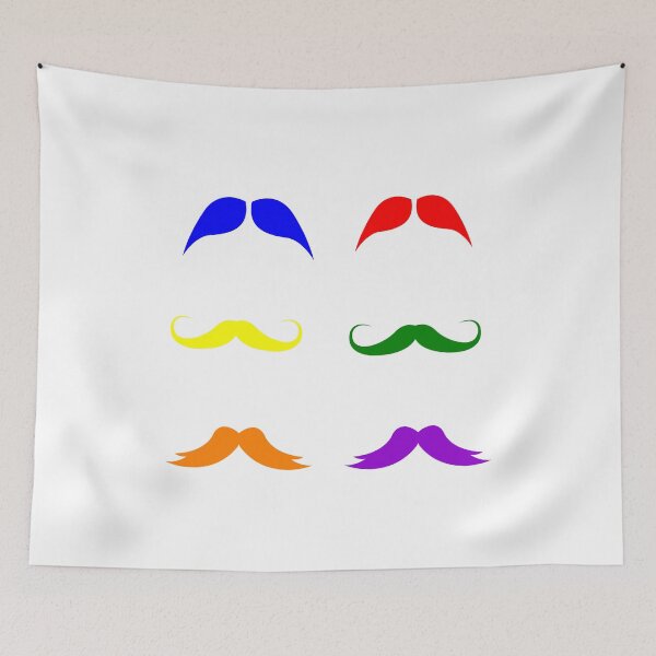 Item preview, Mix Colors Of Moustaches 8 designed and sold by teledesign.