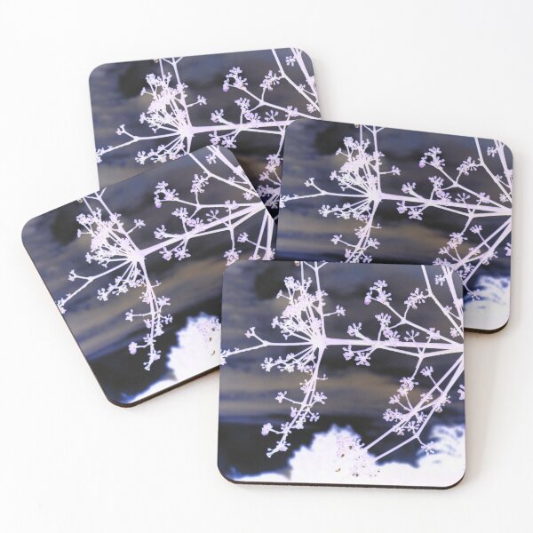 Item preview, Snowflake Appearance Budding Plant with Cloudy Dark Sky Background designed and sold by StayCuztom.
