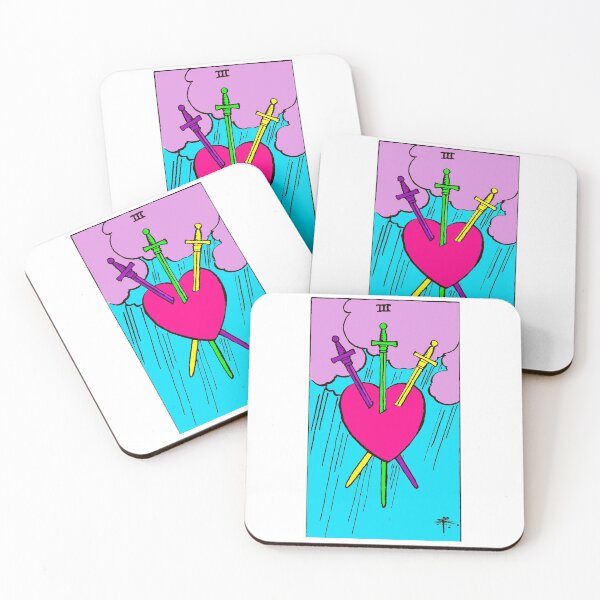 Item preview, Three of Swords Tarot TWISTED designed and sold by Phantastique Boutique.