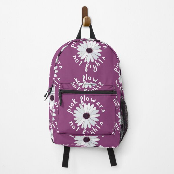 Item preview, Pick Flowers Not Fights in Pink designed and sold by sarahrinouye.