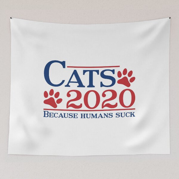 Item preview, Cats 2020 Because Humans Suck Funny Cat Lovers T-shirt designed and sold by T-DESIGNEDZ.