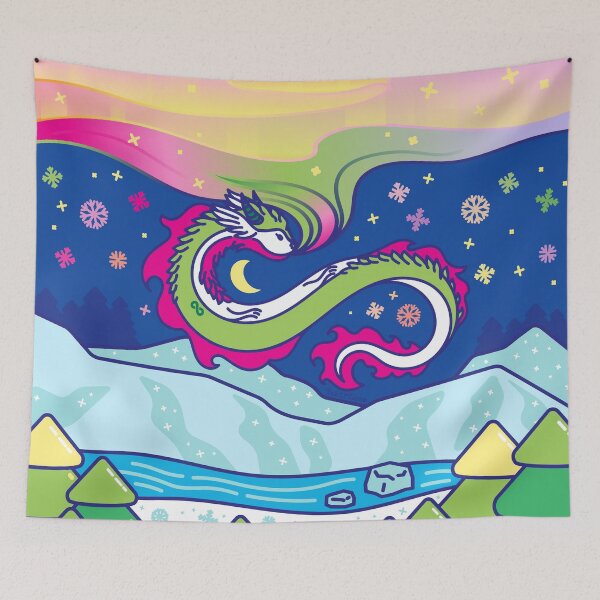Item preview, Windy the dragon in Tundra - Creatober 2020 day 24 designed and sold by TokiPY.