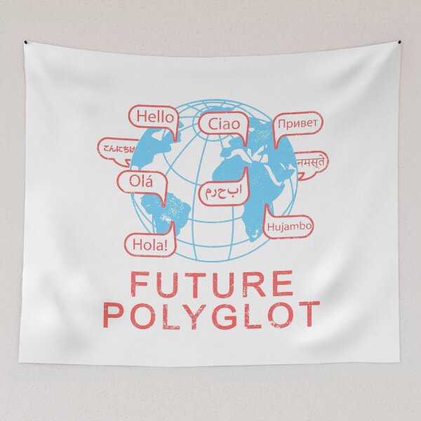 Item preview, FUTURE POLYGLOT Hello in Different Languages RETRO designed and sold by a-little-ink.