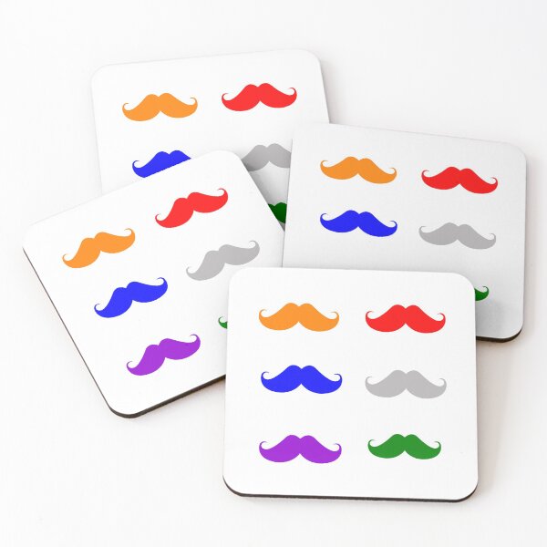 Item preview, Mix Colors Of Moustaches 9 designed and sold by teledesign.