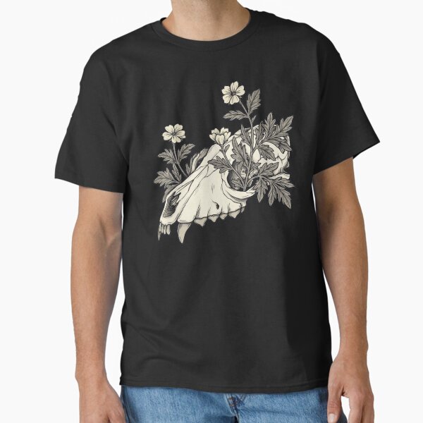 Vista previa del artículo con la obra «Cráneo de lobo Cráneo de zorro Cultura del buitre Cráneo canino Bruja verde Vintage Gótico Ocultismo Cráneo de perro Peludo Therian Forestcore Brujería», diseñado y vendido por Veymoth.