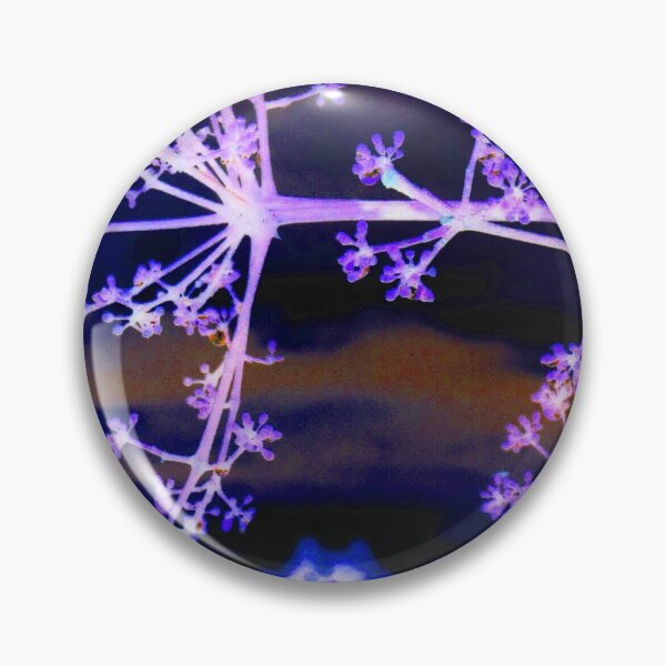 Item preview, Snowflake Appearance Budding Plant with Cloudy Dark Sky Background_Inverted Colours designed and sold by StayCuztom.