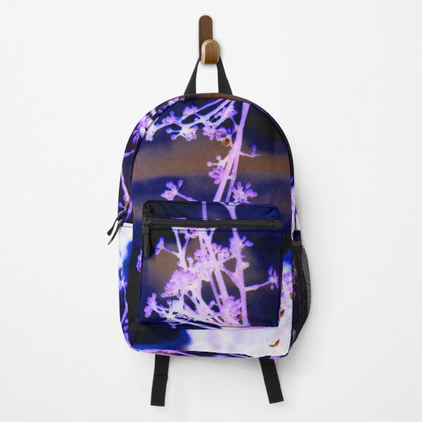 Item preview, Snowflake Appearance Budding Plant with Cloudy Dark Sky Background_Inverted Colours designed and sold by StayCuztom.