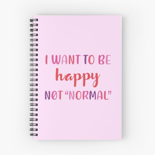 Aperçu de l'œuvre Je veux être heureux, pas "normal" - Rouge et rose créée et vendue par Magda Montero.