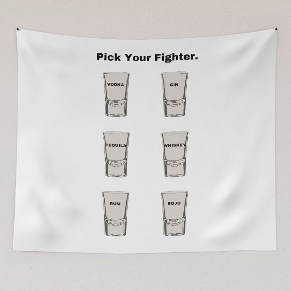 Item preview, Pick Your Fighter Alcohol shots designed and sold by textilestalk.