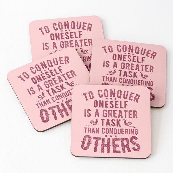 Item preview, To Conquer Oneself Is a Greater Task Than Conquering Others designed and sold by color-garden.