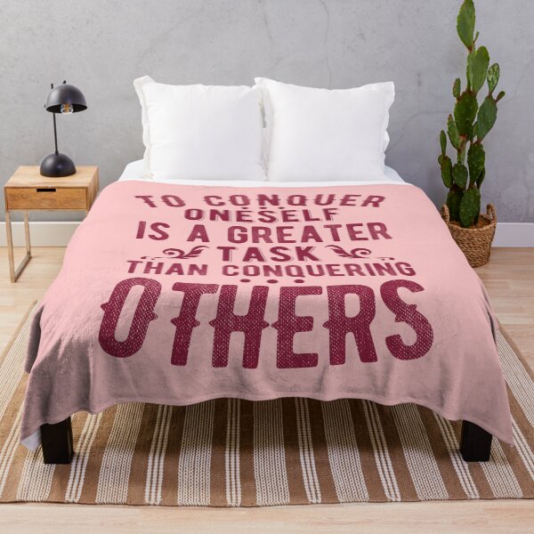 Item preview, To Conquer Oneself Is a Greater Task Than Conquering Others designed and sold by color-garden.