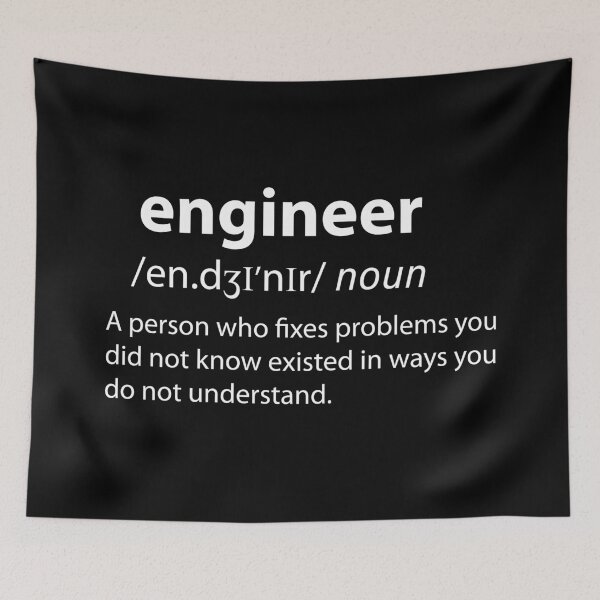Item preview, Engineer Funny Dictionary Definition  designed and sold by TravelScientist.