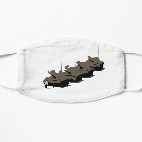 Tank Man Vector Graphic, Tiananmen, CCTV, Obey, Banksy, Occupy, Macro, Global, Protest Flat Mask
