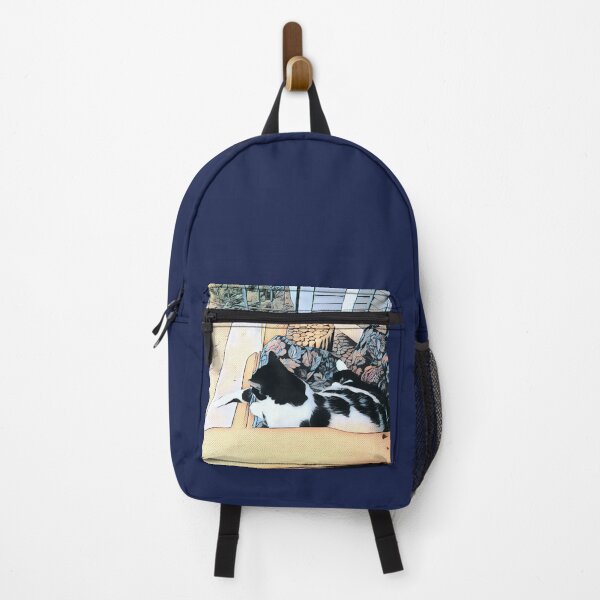 Item preview, Noah the Cat Chillin' on the Porch designed and sold by Figglywig Art Studios.