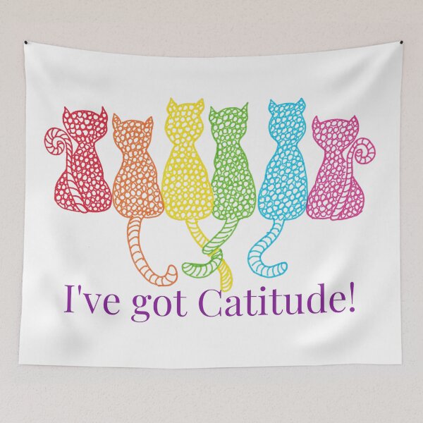 Item preview, I've got Catitude! designed and sold by Maria Jordan-O'Reilly.