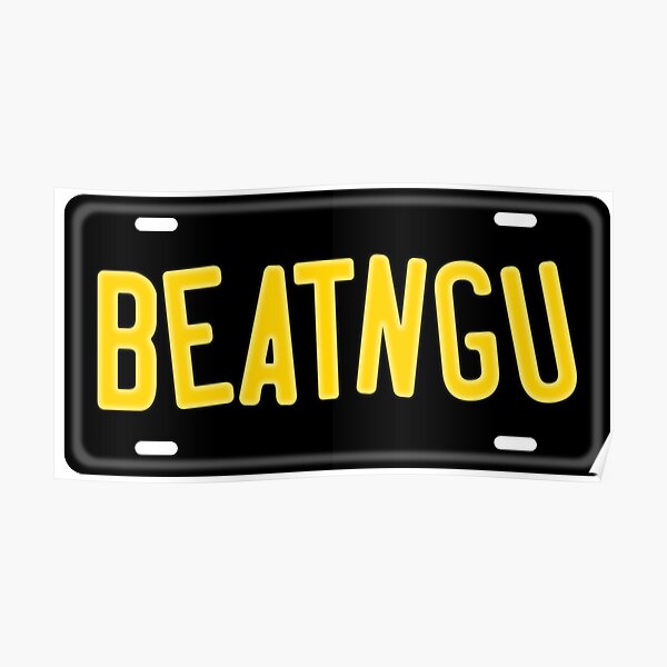 "Jeepers Creepers BEATNGU Licence Plate Number Plate" Poster for Sale