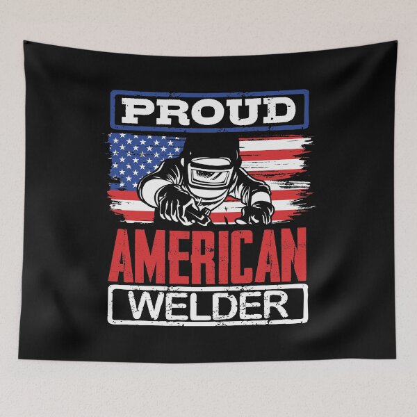 Item preview, Proud American Welder USA Flag Welders Welding Gift designed and sold by Maljonic.
