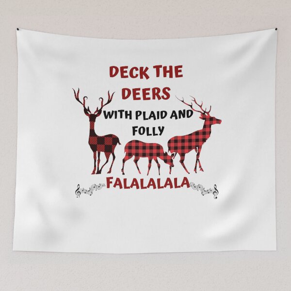 Item preview, DECK THE DEERS WITH PLAID AND FOLLY designed and sold by jreiter57.