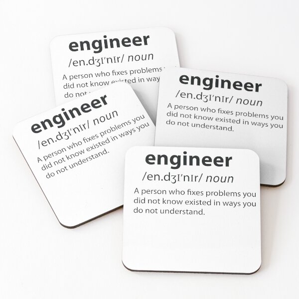 Item preview, Engineer Funny Dictionary Definition  designed and sold by TravelScientist.