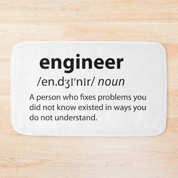 Item preview, Engineer Funny Dictionary Definition  designed and sold by TravelScientist.