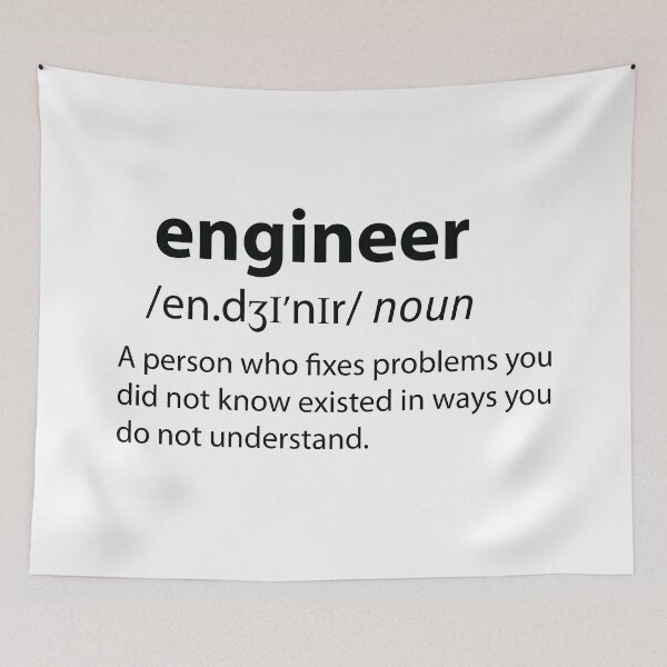 Item preview, Engineer Funny Dictionary Definition  designed and sold by TravelScientist.