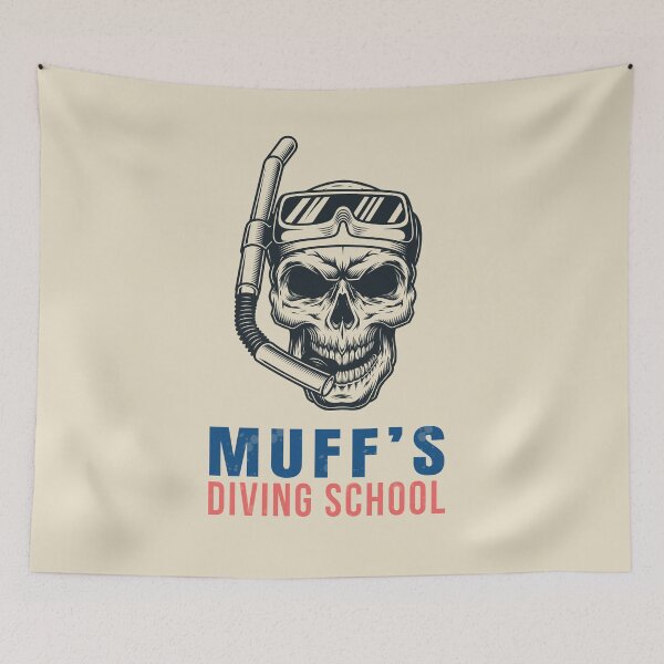 Item preview, Muffs Diving School-Skull designed and sold by GranadaStore.